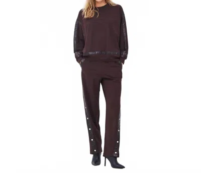 Nu Denmark Athea Long Sleeve Sweatshirt In Brown