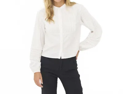 Nu Denmark Beo Shirt Top In Creme In Multi