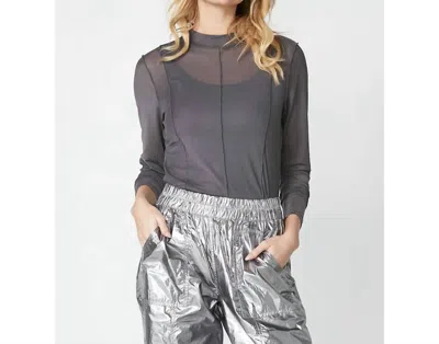 Nu Denmark Runni Blouse In Dark Grey In Gray
