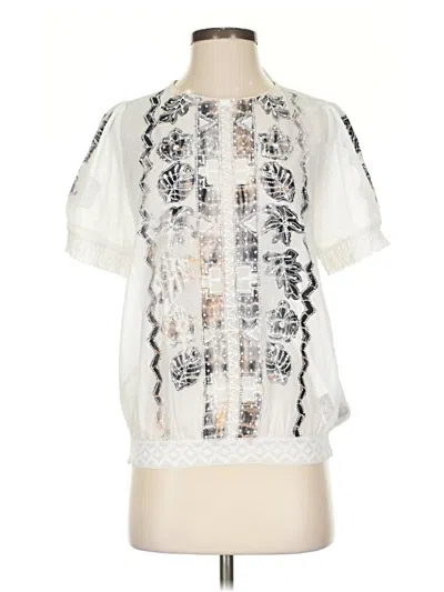 Nu Denmark Short Sleeve Blouse In White