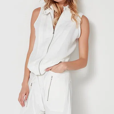 Nu Denmark Tami Vest Top In Creme In Beige
