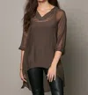 Nu Denmark Valina Tunic In Brown