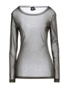 Nu Denmark Nü Denmark Woman T-shirt Military Green Size S Polyester, Elastane