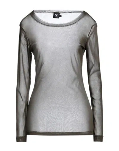 Nu Denmark Nü Denmark Woman T-shirt Military Green Size S Polyester, Elastane