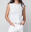 Nu Denmark Yelda Top In Creme In Beige
