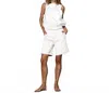 Nu Denmark Zarah Sleeveless Top In White In White