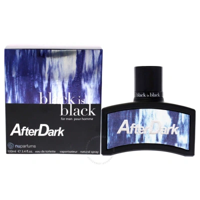 Nu Parfums Black Is Black After Dark By  For Men - 3.4 oz Edt Spray In White