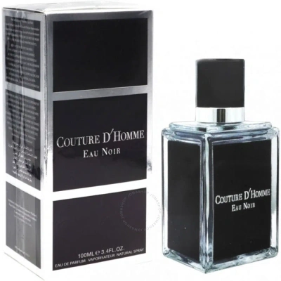 Nu Parfums Men's Couture D'homme Eau Noir Edp Spray 3.4 oz Fragrances 875990001319 In Amber / Green / Orange / White