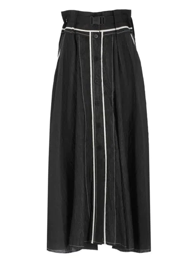 Nu Crepe Skirt In Black