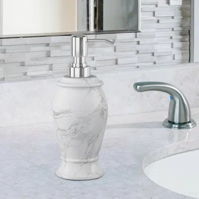 Nu Steel Compton Soap Dispenser In Marble