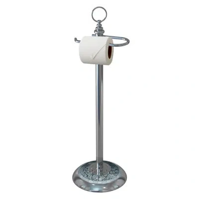 Nu Steel Freestanding Toilet Paper Holder In Chrome;chrome