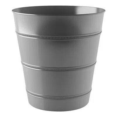Nu Steel Stainless Steel 2.25 Gallon Waste Basket In Silver,gray