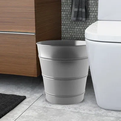 Nu Steel Stainless Steel 2.5 Gallon Waste Basket In Silver