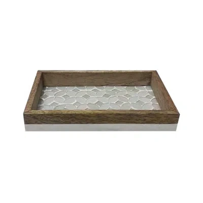 Nu Steel Trillium Soap Dish In Mosaic