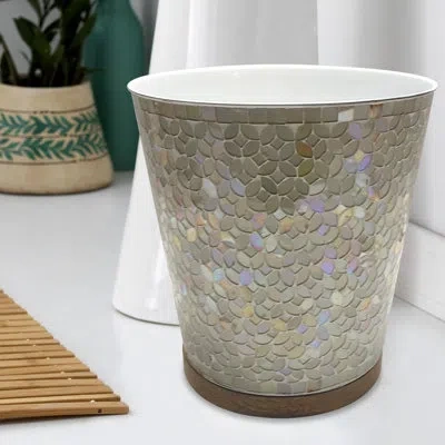 Nu Steel Trillium Wastebasket In Mosaic