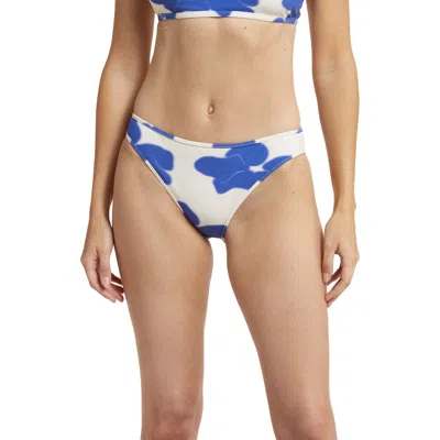 Nu Swim High Cut Bikini Bottoms In Burgundy