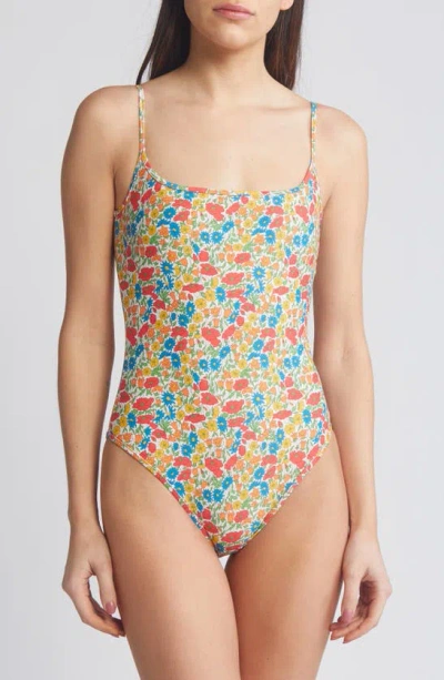 Nu Swim X Liberty London Floral One-piece Swimsuit In Red Multi