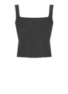 Nu Black Cropped Top In Black