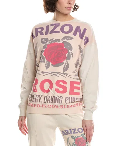 Nu Vintage Arizona Rose Crewneck Pullover In Animal Print