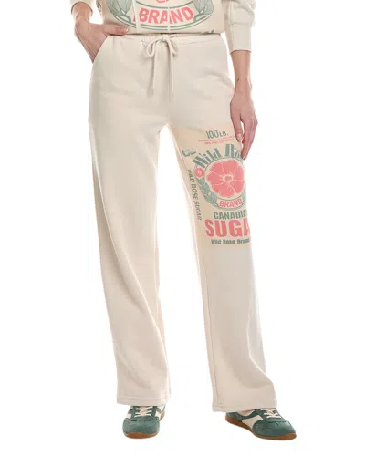 Nu Vintage Wild Rose Canada Sugar Sweatpant In Beige