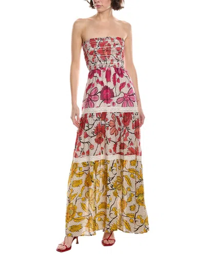 Nu Vintage Zeina Sleeveless Maxi Dress In Multi