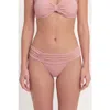 Nuaje Nuaje Ariel Bikini Bottom In Pink