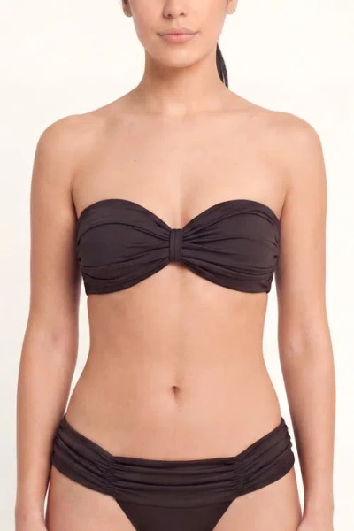 Nuaje Nuaje Ariel Bikini Top In Black