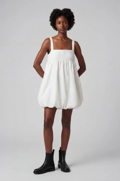Nuaje Nuaje Brea Tie Back Bubble Dress In White