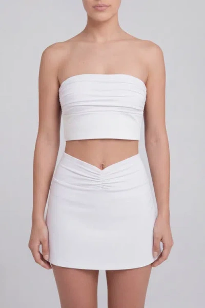 Nuaje Nuaje Isabelle Bikini Skort In White