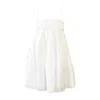 Nuaje Nuaje Women's Isabelle Cotton Silk Mini Dress - White In White
