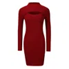 Nuaje Nuaje Women's Jess Merino Wool Cut Out Mini Dress In Red In Red