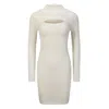 Nuaje Nuaje Women's Jess Merino Wool Cut Out Mini Dress In White In White