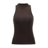 Nuaje Nuaje Women's May Halterneck Wool And Silk Knit Tank - Brown In Brown