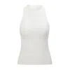 Nuaje Nuaje Women's May Halterneck Wool And Silk Knit Tank - White In White