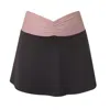 Nuaje Nuaje Women's Pink / Purple / Brown Isabelle Bikini Skort In Brown And Pink In Pink/purple/brown