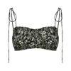 Nuaje Nuaje Women's Shirred Cotton Bralette In Floral Print