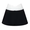 Nuaje Nuaje Women's White / Black Isabelle Bikini Skort In Black And White In White/black
