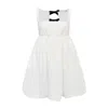 Nuaje Nuaje Women's White Brea Tie Back Bubble Dress