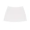 Nuaje Nuaje Women's White Cher Mini Skirt In Pinstripe Cotton In White