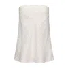 Nuaje Nuaje Women's White Rhea Bias Linen Tube Top In Stripe