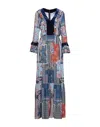 Nualy Long Dresses In Blue