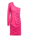 Nualy Woman Mini Dress Fuchsia Size 10 Polyester, Elastane