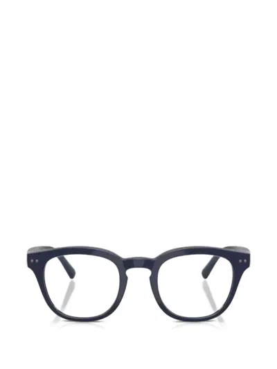 Nuance' Round-frame Glasses In Blue