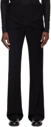 Nuba Black Draped Trousers In Black