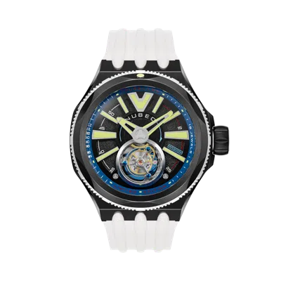 Nubeo Men's Messenger 52mm Automatic Watch In White
