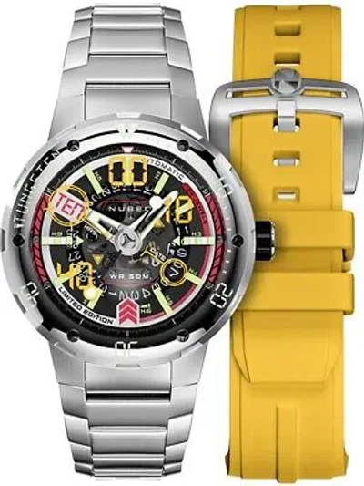 Pre-owned Nubeo Nb-6090-11 Mens Watch Mariner 9 Automatic Limited Edition 50mm 5atm