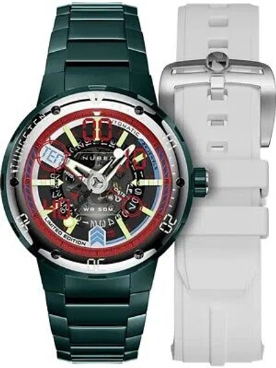 Pre-owned Nubeo Nb-6090-44 Mens Watch Mariner 9 Automatic Limited Edition 50mm 5atm