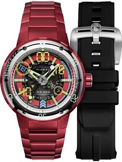Pre-owned Nubeo Nb-6090-55 Mens Watch Mariner 9 Automatic Limited Edition 50mm 5atm