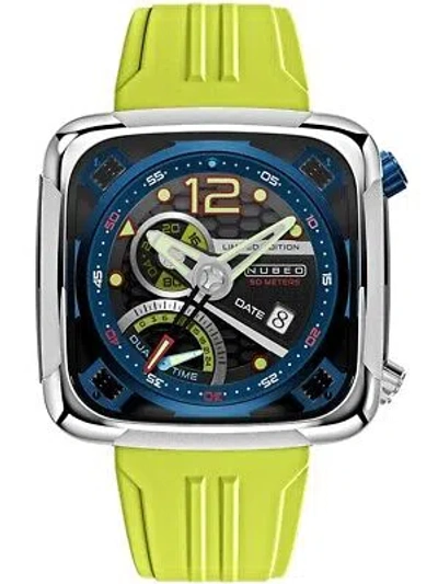 Pre-owned Nubeo Nb-6096-01 Ecliptic Dual Time