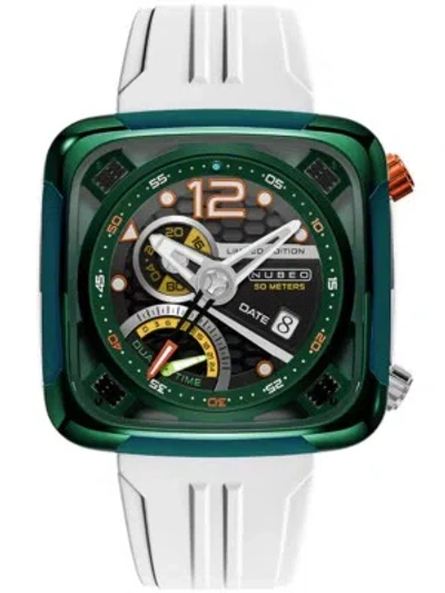 Pre-owned Nubeo Nb-6096-02 Ecliptic Dual Time